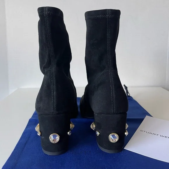 NEW STUART WEITZMAN ALLSHINE 60 SUEDE BOOTIE